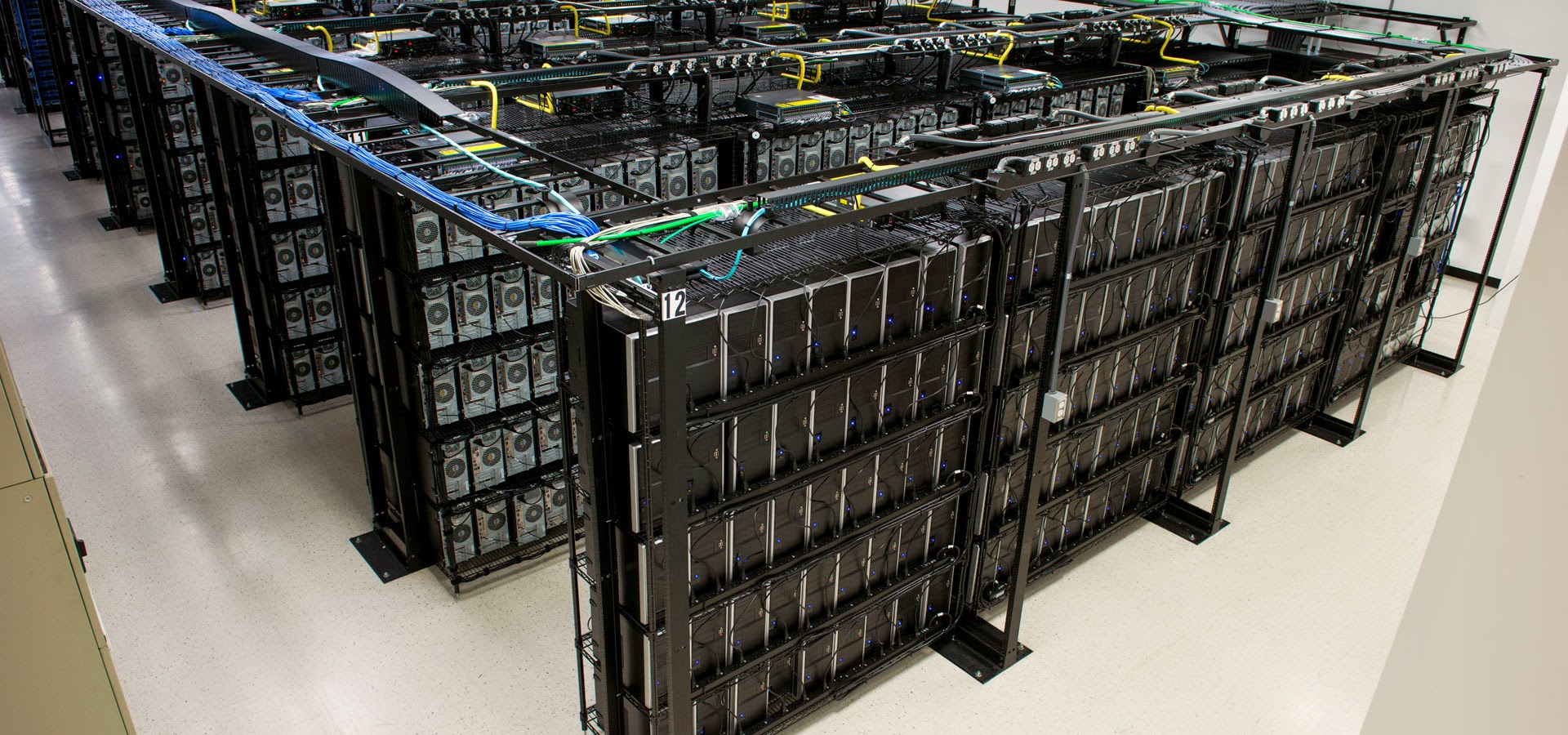 Data center server rows