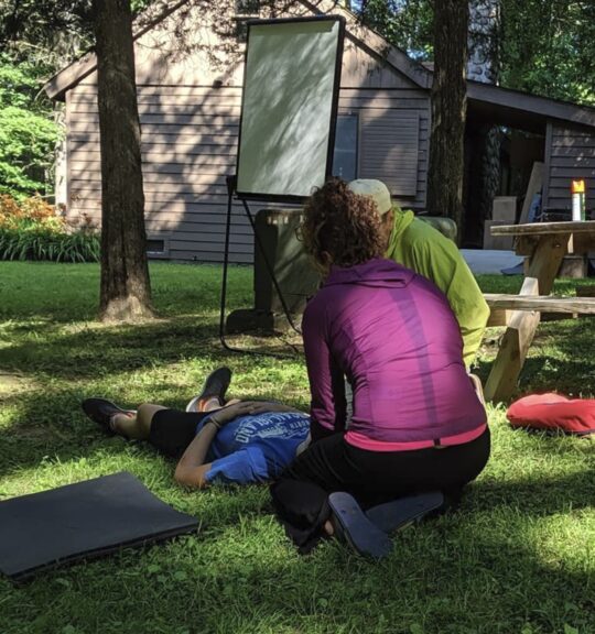 NOLS Wilderness First Responder field training exercise
